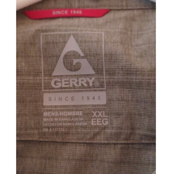 Gerry Men's XXL Button Up Outdoor Performance Fabric Camp Shirt Hiking Fishing - Picture 5 of 7